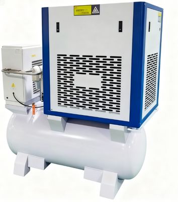 11kW 15HP Κοχλιοφόρος Αεροσυμπιεστής με Στεγνωτήρα & Δεξαμενή για Κοπή με Laser