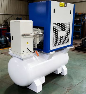 11kW 15HP Κοχλιοφόρος Αεροσυμπιεστής με Στεγνωτήρα & Δεξαμενή για Κοπή με Laser